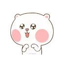 😊-TuaGom Puffy Bear, Telegram Sticker