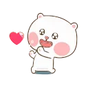 ❤️-TuaGom Puffy Bear, Telegram Sticker