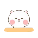 😪-TuaGom Puffy Bear, Telegram Sticker
