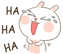 😂-TuaGom Rabbit, Telegram Sticker