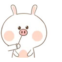 😐-TuaGom Rabbit, Telegram Sticker