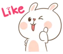👍-TuaGom Rabbit, Telegram Sticker