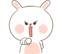😡-TuaGom Rabbit, Telegram Sticker