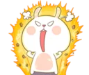 😡-TuaGom Rabbit, Telegram Sticker