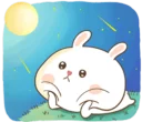 😔-TuaGom Rabbit, Telegram Sticker