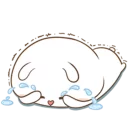 😭-TuaGom Rabbit, Telegram Sticker