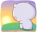 😔-TuaGom Rabbit, Telegram Sticker