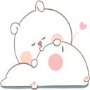 😘-TuaGom Rabbit, Telegram Sticker