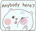 🤔-TuaGom Rabbit, Telegram Sticker