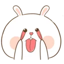 😜-TuaGom Rabbit, Telegram Sticker