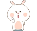 😡-TuaGom Rabbit, Telegram Sticker