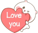 ❤-TuaGom Rabbit, Telegram Sticker