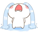 😭-TuaGom Rabbit, Telegram Sticker