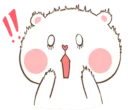 😱-TuaGom Rabbit, Telegram Sticker