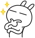 🤔-Tuziki, Telegram Sticker