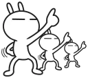 👆-Tuziki, Telegram Sticker
