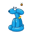 😨-Twister the Dog, Telegram Sticker