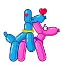 👩‍❤️‍👨-Twister the Dog, Telegram Sticker