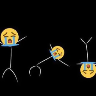 😭-᥀𖦹 ੈhumor twt by @stickernct ୭̥ ！៹𖤐, Telegram Sticker
