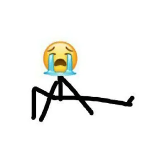 😭-᥀𖦹 ੈhumor twt by @stickernct ୭̥ ！៹𖤐, Telegram Sticker