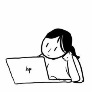 😔-᥀𖦹 ੈhumor twt by @stickernct ୭̥ ！៹𖤐, Telegram Sticker