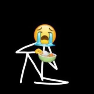 😭-᥀𖦹 ੈhumor twt by @stickernct ୭̥ ！៹𖤐, Telegram Sticker