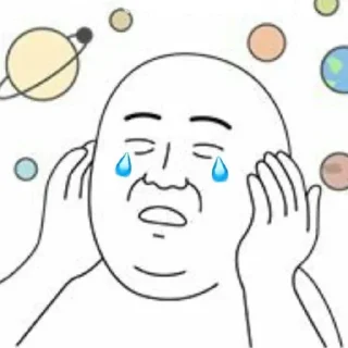 😭-᥀𖦹 ੈhumor twt by @stickernct ୭̥ ！៹𖤐, Telegram Sticker