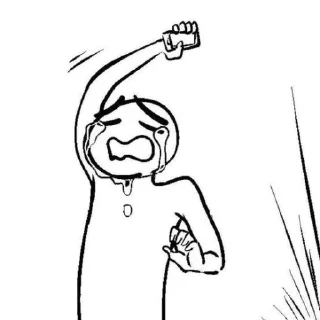 😭-᥀𖦹 ੈhumor twt by @stickernct ୭̥ ！៹𖤐, Telegram Sticker