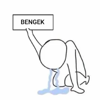 😭-᥀𖦹 ੈhumor twt by @stickernct ୭̥ ！៹𖤐, Telegram Sticker