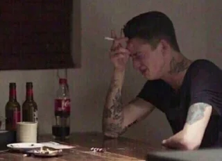 😔-twt memes i live by, Telegram Sticker