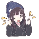 👍-анитяночки (@russia2d), Telegram Sticker