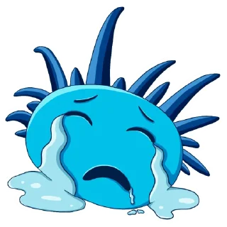 😭-Underwater world by @tanya_durs, Telegram Sticker