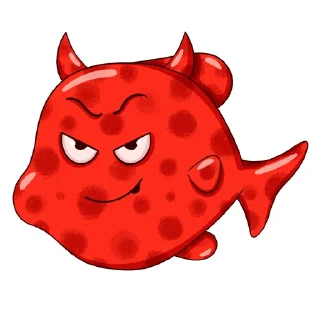 😈-Underwater world by @tanya_durs, Telegram Sticker