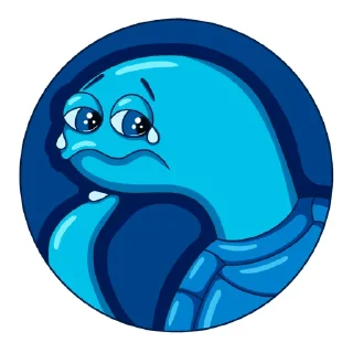 😢-Underwater world by @tanya_durs, Telegram Sticker