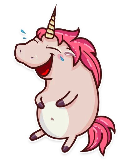 Stella the Unicorn, telegram sticker