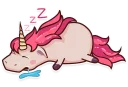 😴-Stella the Unicorn, Telegram Sticker