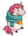🤒-Stella the Unicorn, Telegram Sticker