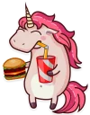 🍔-Stella the Unicorn, Telegram Sticker
