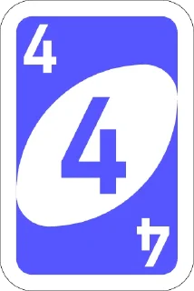 4️⃣-UNO Cards, Telegram Sticker