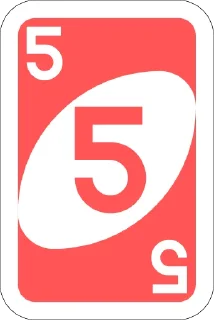 5️⃣-UNO Cards, Telegram Sticker