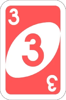 3️⃣-UNO Cards, Telegram Sticker