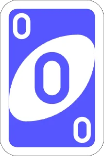 0️⃣-UNO Cards, Telegram Sticker