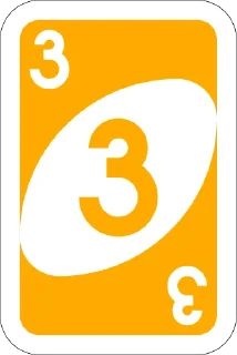 3️⃣-UNO Cards, Telegram Sticker