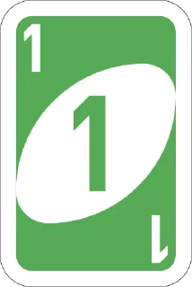 1️⃣-UNO Cards, Telegram Sticker