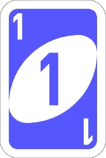 1️⃣-UNO Cards, Telegram Sticker