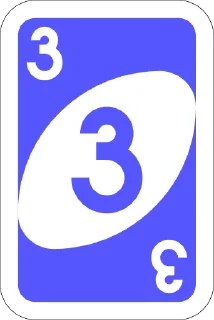 3️⃣-UNO Cards, Telegram Sticker