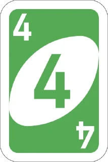 4️⃣-UNO Cards, Telegram Sticker