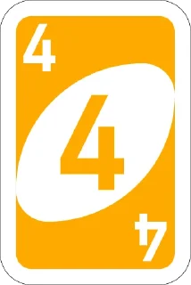 4️⃣-UNO Cards, Telegram Sticker