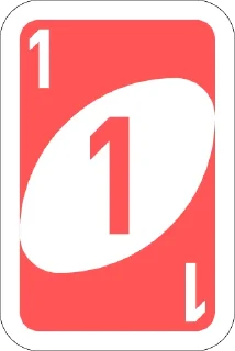 1️⃣-UNO Cards, Telegram Sticker