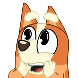 😍-Unofficial Bluey, Telegram Sticker